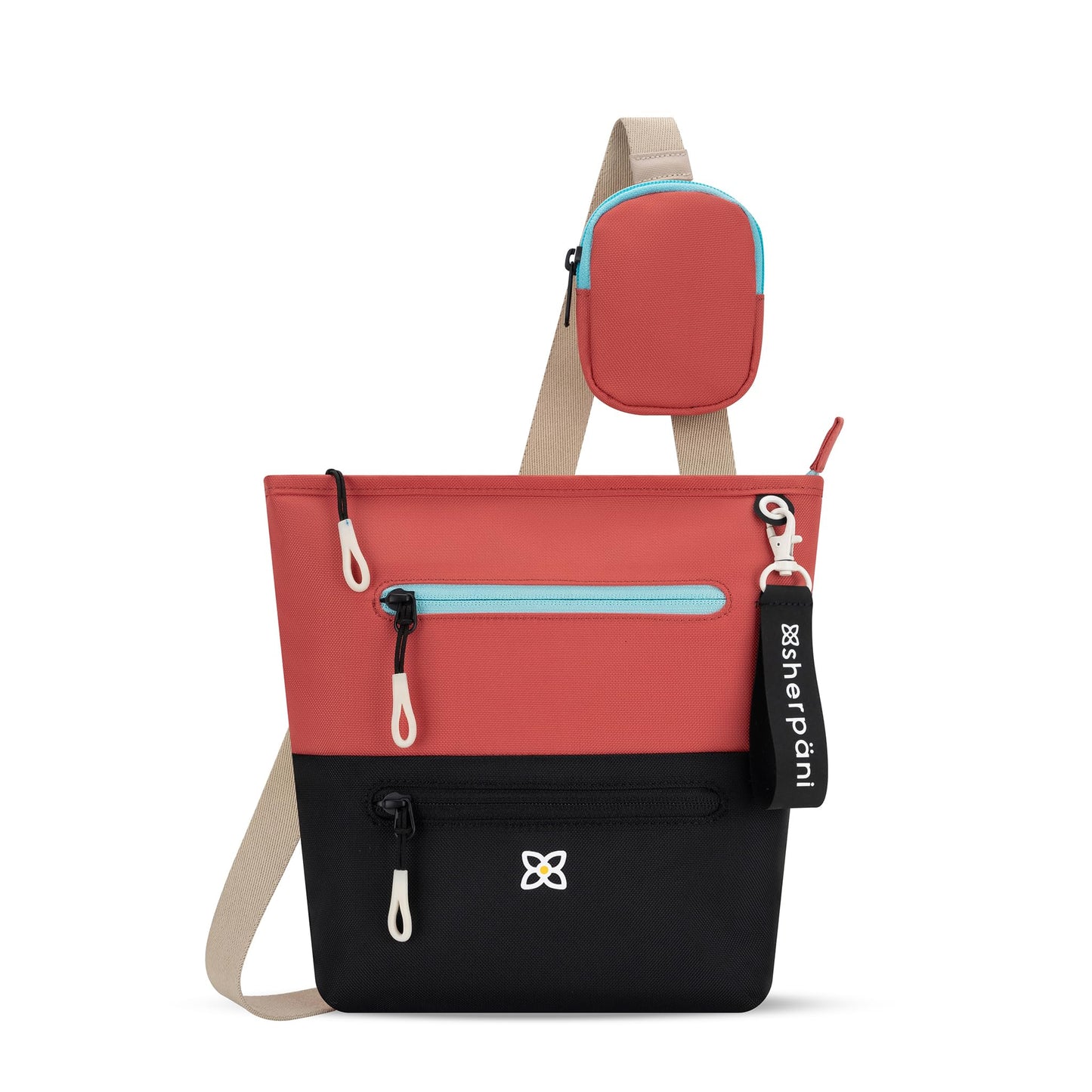 Sherpani Sadie, Nylon Crossbody Bag, Lightweight Shoulder Bag, Travel Cross Body, Crossbody Purse for Women, RFID Protection, Removable Coin Purse, Travel Gift (Chromatic Classic)
