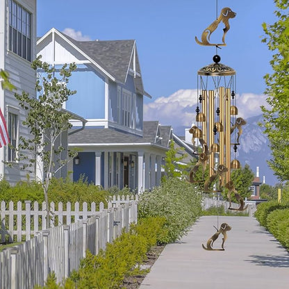 Outdoor Dog Wind Chimes Decor, Mobile Blessing Wind Bells Decorate, Sympathy Wind Catcher, Memorial Gifts for Mom, Grandma, Woman (Housewarming/Outside/Indoor/Home/Room/Porch/Yard/Garden Decoration)