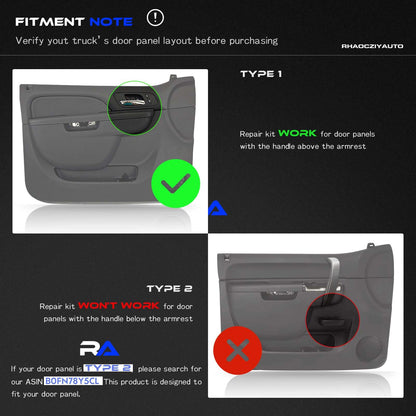 Door Panel Armrest Repair Fit for Chevy Silverado Suburban Tahoe Avalanche