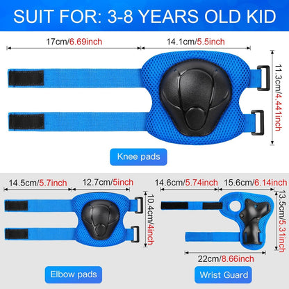 ArgoHome Toddler Kids Bike Helmet Set with Knee Elbow Pads, Adjustable Cycling Helmet for Little Boy Girl Protective Gear