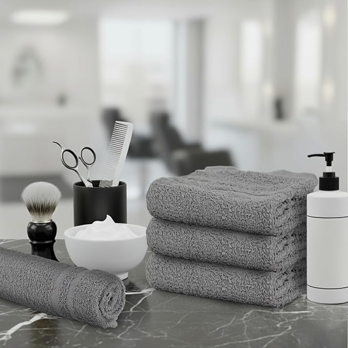 Hand Towels - Pack of 40, 16 x 27 Inches, 100% Cotton, Highly Absorbable