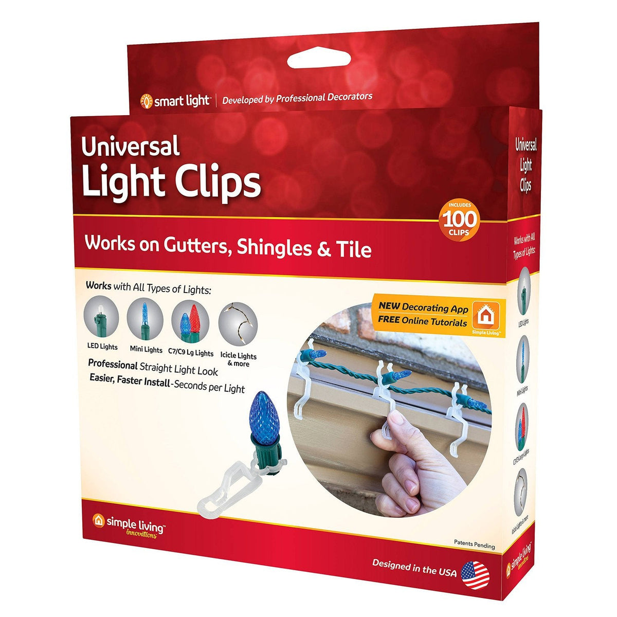 Light Clips Univ 100ct
