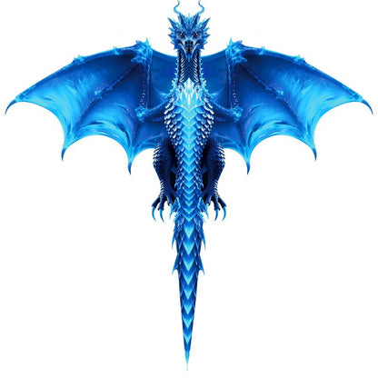 FejoHify Large Dragon Kite for Kids and Adults, Easy to Fly with 300ft String, Perfect for Beach, Park, Outdoor Activities, Gift for Boys Girls (Ice)