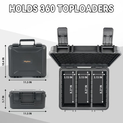 Migitec Hard Shell Toploader Storage Box for 3" x 4" 35PT Rigid Card Holder