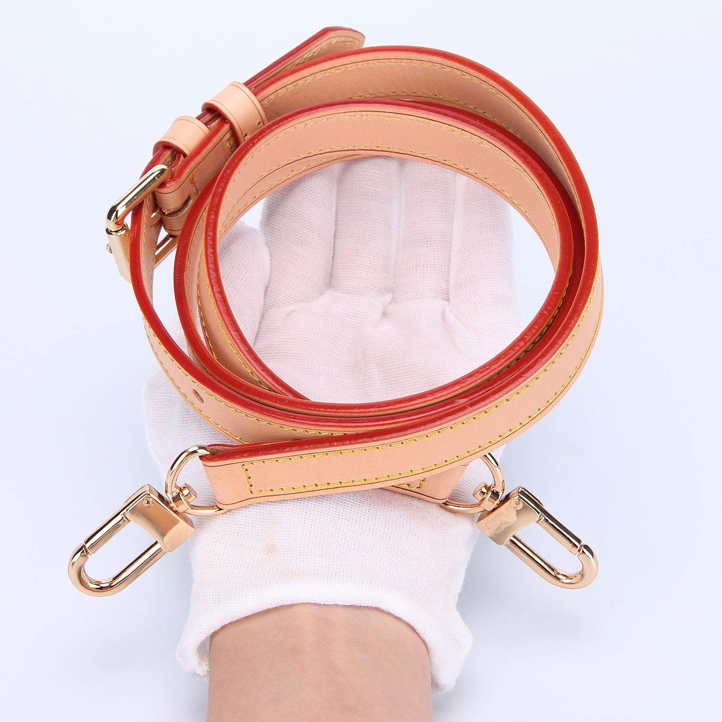 Genuine Vachetta Leather Adjustable Crossbody Replacement Straps for Purses Shoulder Bags