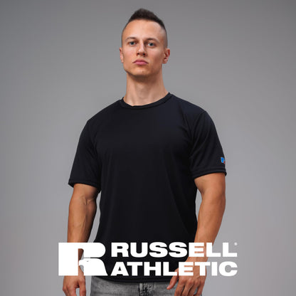 Russell Athletic Mens Short Sleeve Performance T-Shirt,Black,Large