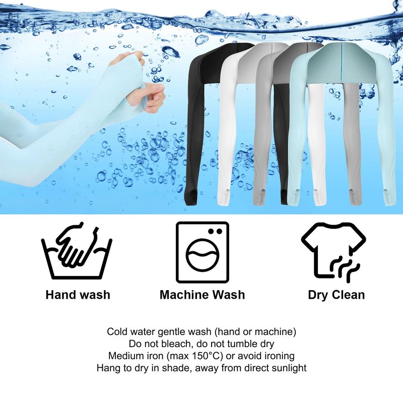 4 Pieces Cooling Shawl Arm Sleeves Sun Uv Protection Cooler Shrug, Comfortable & Breathable Anti-UV Arm Sleeves for Women with Finger Holes for Driving Golfing Fishing Running Cycling Outdoor Activity