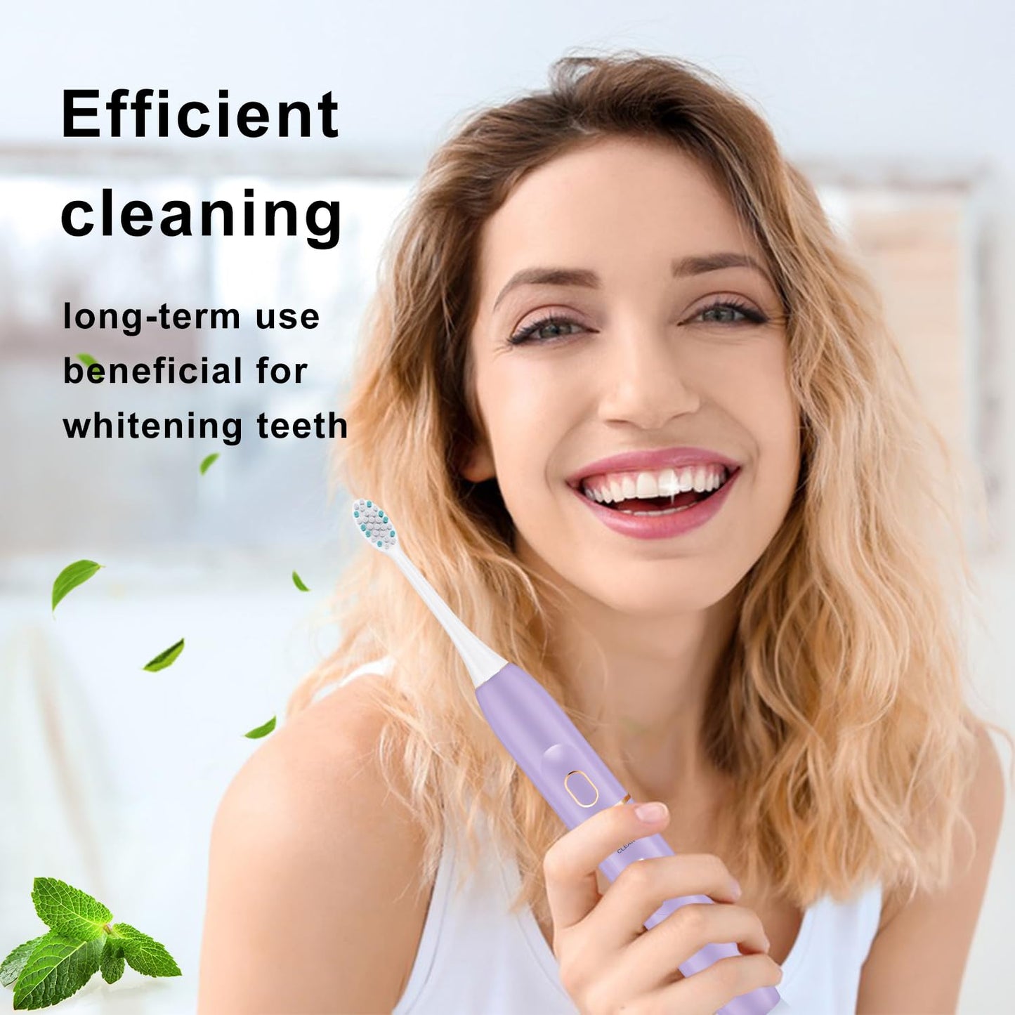 Electric Toothbrush Set, Comes with 8 Brush Heads & Travel Case,4 Modes with 2 Minutes Built in Smart Timer, One Charge for 60 Days, 42000 VPM Motor (Black)