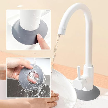 Small Sink Faucet Splash Handle Drip Guard Mat Silicone Pad Protectors Behind