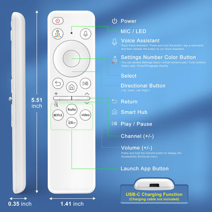Voice Replacement for Google-Chromecast-Remote, G9N9N for Chromecast with Google TV Remote, for Google TV Streamer (Only for Snow Chromecast Google)