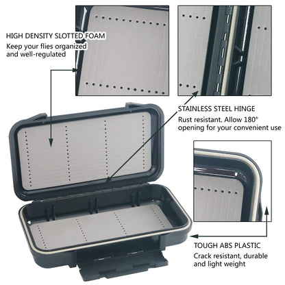 Maxcatch Streamer Fly Fishing Box Double Sided Waterproof Jig Box For Flies