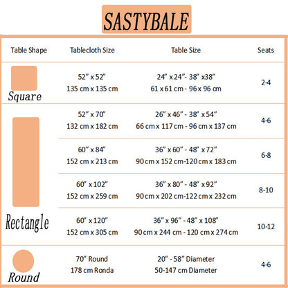 SASTYBALE Amber Rectangle Jacquard Tablecloth, Spill Wrinkle Proof Damask Table Cloth for Rectangle Tables, Rectangular Harvest Fall Inddor Outdoor Tablecloths, 60x 102 Inch Amber