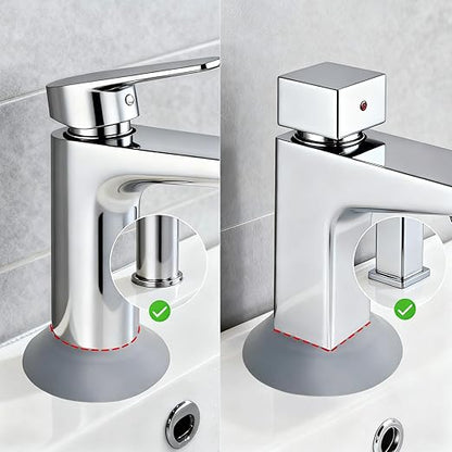 Small Sink Faucet Splash Handle Drip Guard Mat Silicone Pad Protectors Behind