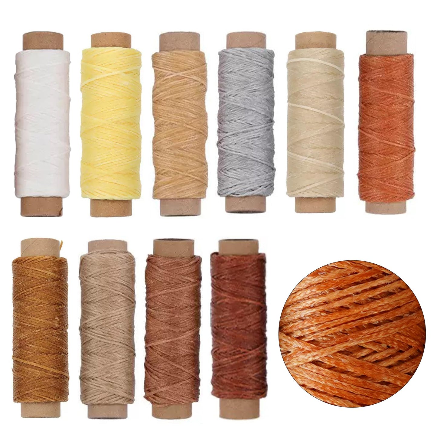 FNV Leather Sewing kit, Leather Stitch with Waxed Thread, Needles, Awls and Hand Stitching Tools. Suitable for Adults DIY Gifts, Home DIY Work.