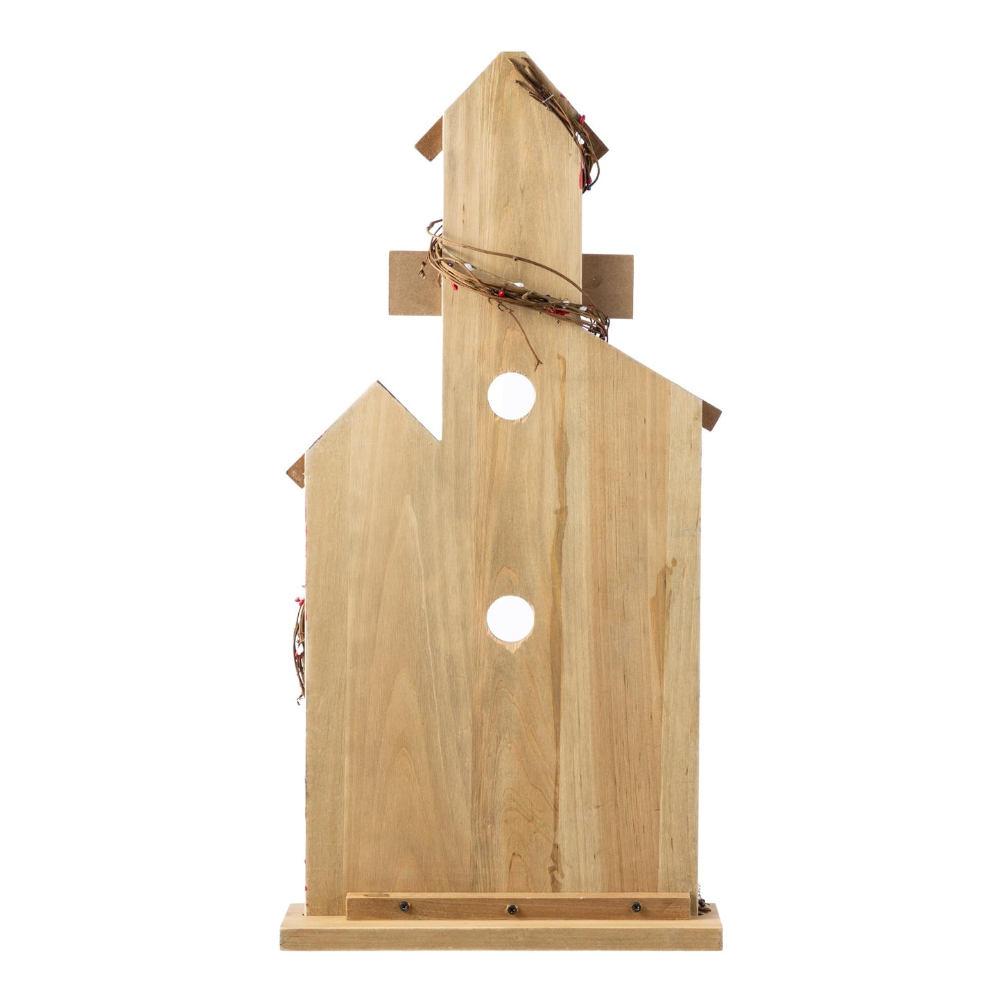 Glitzhome 30'' Patriotic Birdhouse Porch Decor, God Bless America Wooden Welcome Sign with Star, 4th of July & Independence Day Outdoor Indoor Decor