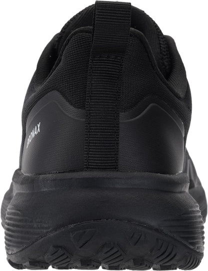 BRONAX Wide Toe Box Shoes for Men Lightweight Road Running Training Cushioning Athletics Sneakers Size 10w Lace up Breathable Walking Gym Sports Footwear All Black 44