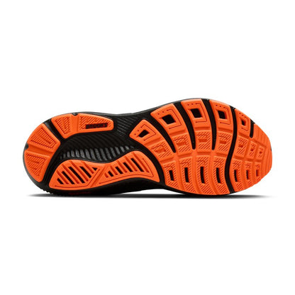 Brooks Men’s Ghost 17 Neutral Running Shoe - Black/Orange - 9.5 Medium