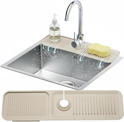 24” Silicone Faucet Mat For Kitchen Sink, Kitchen Sink Splash Guard Behind