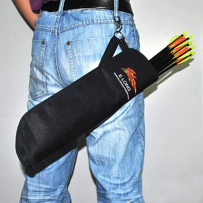 EOUS Archery Arrow Holder Hip Side Arrow Quiver Belt Clip Waist Quivers Bag Quiver for Arrows,Black