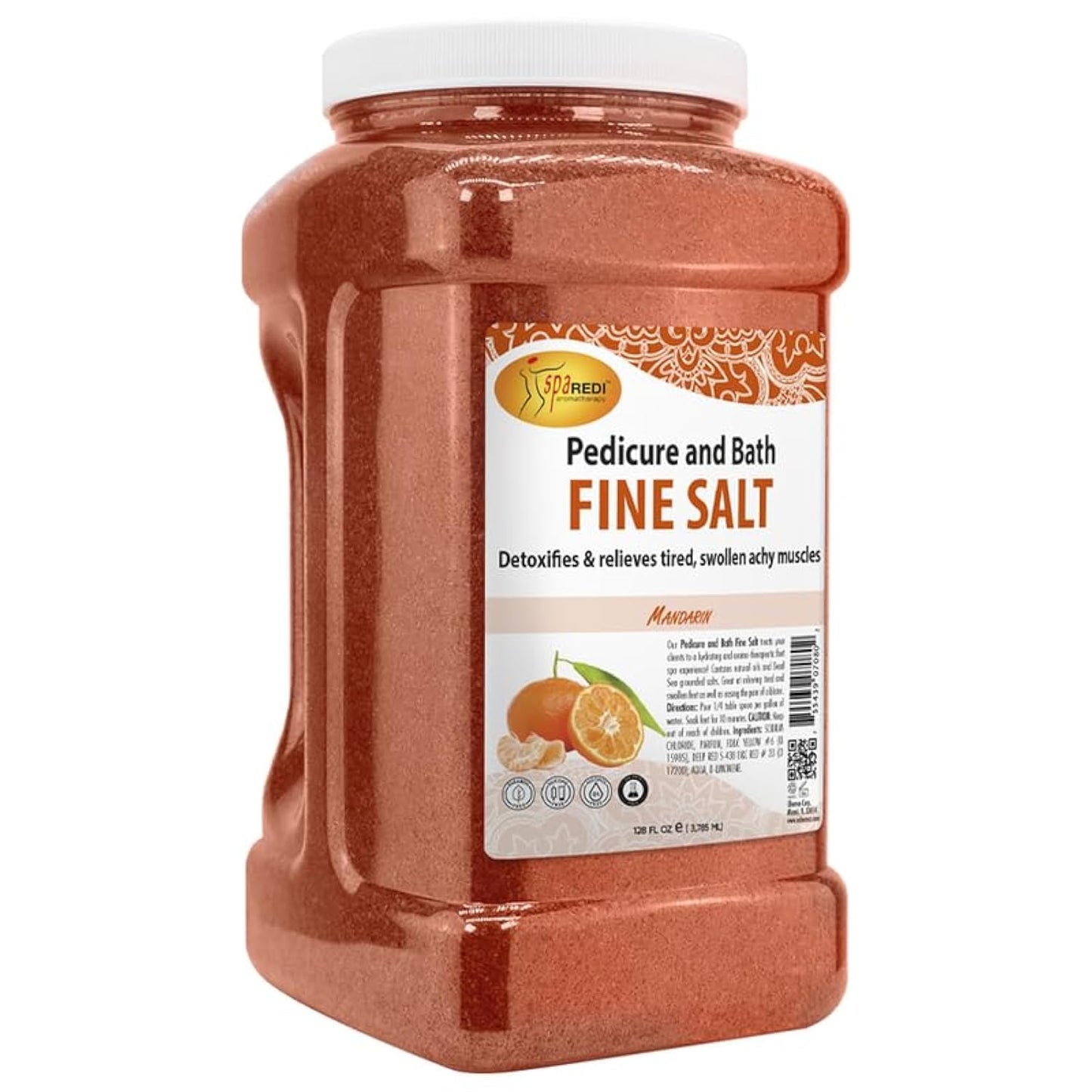 SPA REDI - Detox Foot Soak Pedicure and Bath Fine Salt, Lavender and Wildflower, 128 Oz - Made with Dead Sea Salts, Argan Oil, Coconut Oil, and Essential Oil, Hydrates, Softens and Moisturizes