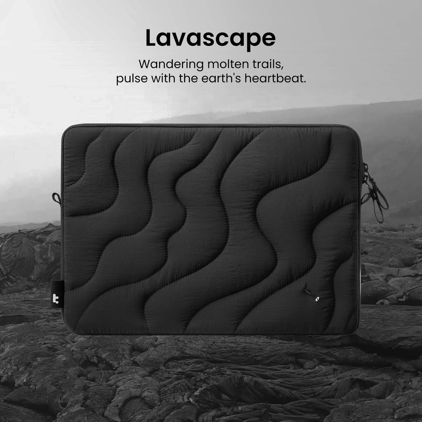 tomtoc 360 Protective Puffy Laptop Sleeve Kit for 14-inch MacBook Pro M5 2026 A3426 A3427/M4/M3/M2/M1 Pro/Max A3434 A3112, Quilted Soft Puffer Computer Bag with Tech Pouch for 13.8" Surface Laptop 7