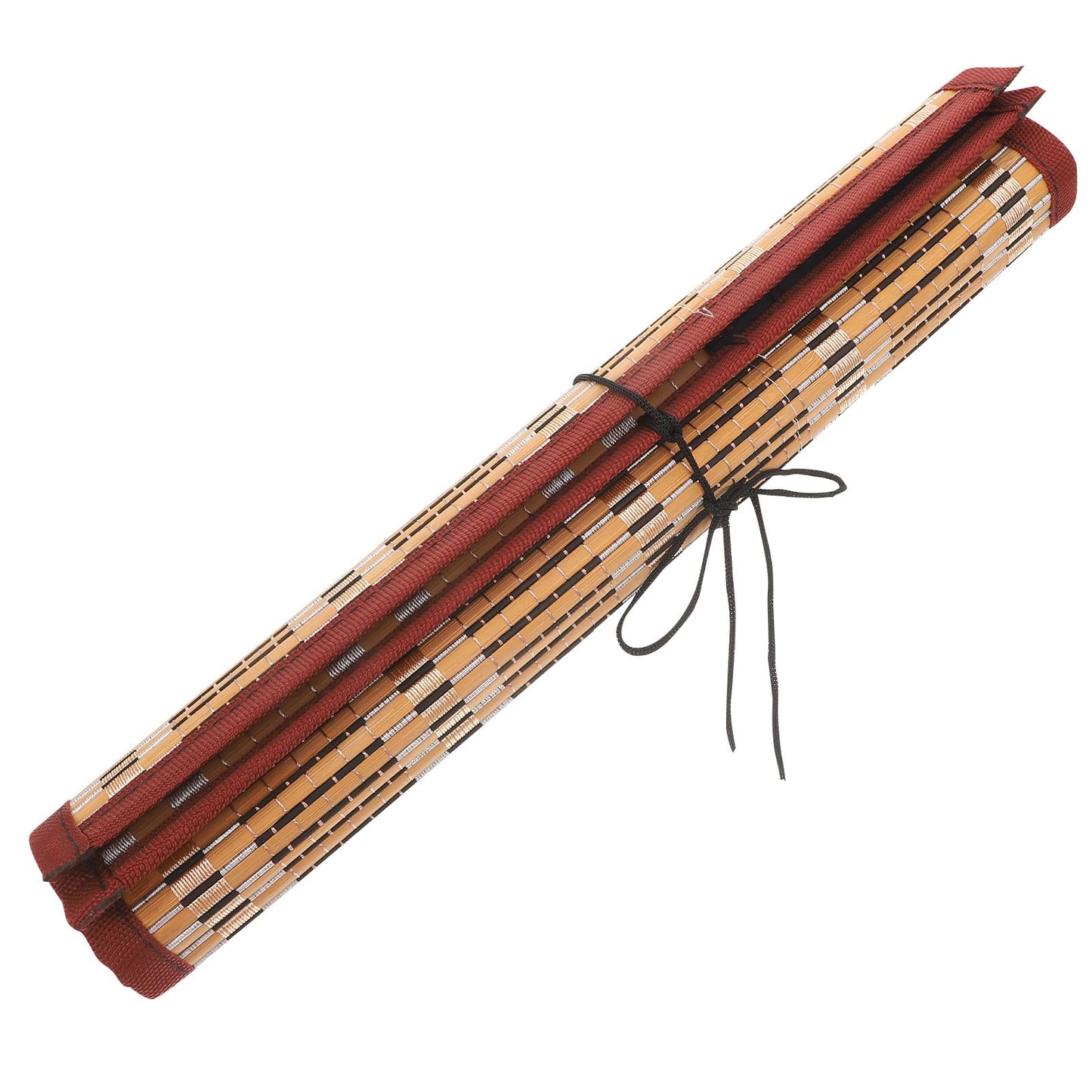 NUOBESTY Roll-up Bamboo Brush Holder Portable Calligraphy Pen Storage Organizer Writing Brush Holder for Painters Artist Students