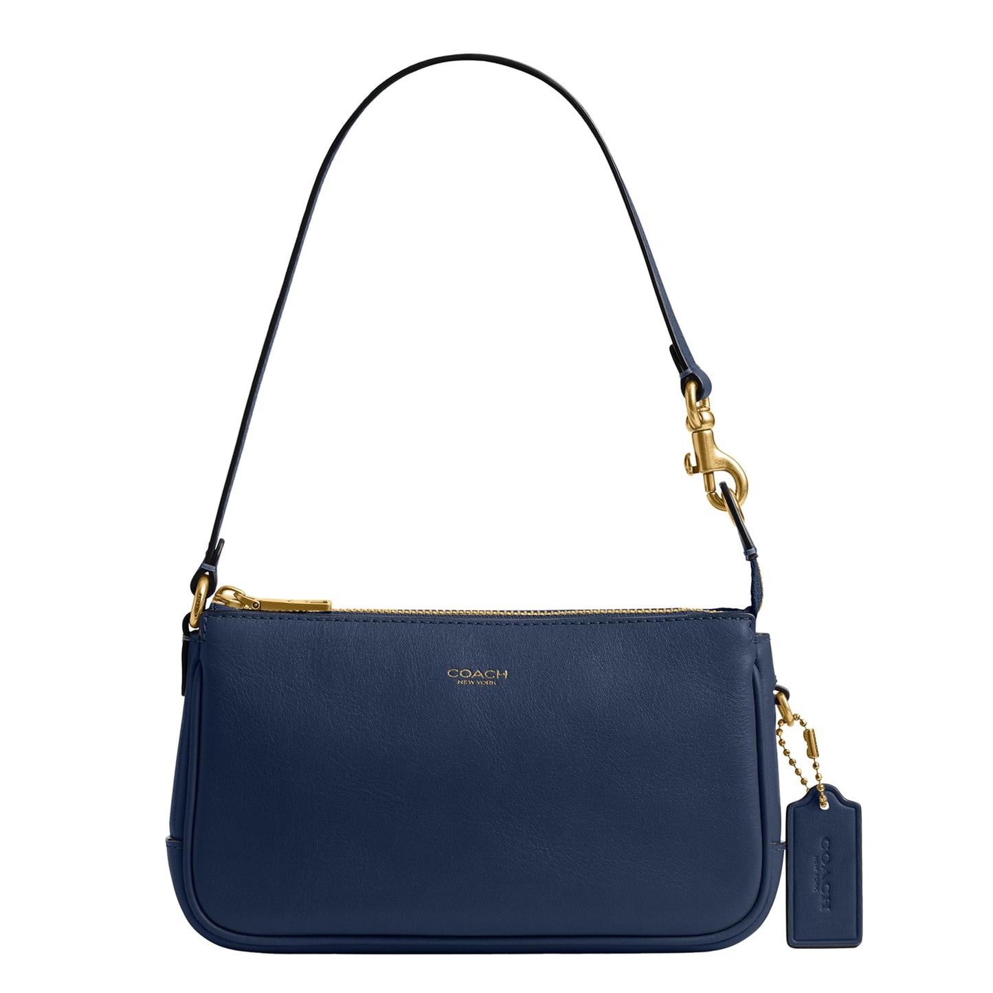 COACH Natural Grain Leather Plaza Bag 18