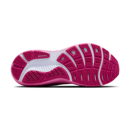 Brooks Women’s Ghost 17 Neutral Running Shoe - Pink/Fuchsia/Gold - 6 Medium