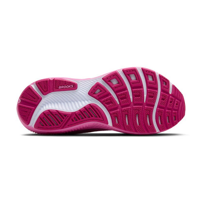 Brooks Women’s Ghost 17 Neutral Running Shoe - Pink/Fuchsia/Gold - 6.5 Medium