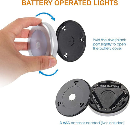 Battery Operated Motion Sensor Light Indoor, LED Closet Lights, Battery Night Light Wireless, Stick on Wall Lamps for Pantry, Cabinet, Wardrobe, Kitchen, Stairs, Steps, Hallway