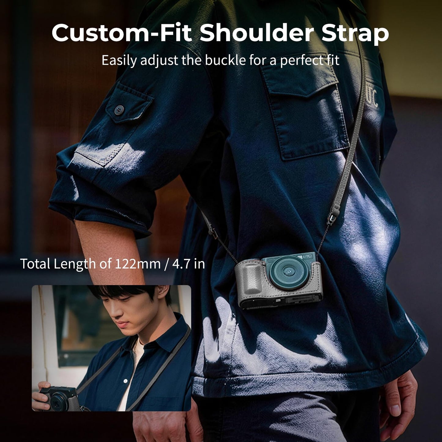 SMALLRIG Quick Release Shoulder Strap for Ricoh GR Series, Portable and Protective, for Sony ZV-1 II/ZV-1 / ZV-1F, for Canon G7 X Mark III Cameras, for iPhone 17 Series Phone Cases