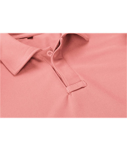 ZITY Mens Polo Shirt Short Sleeve Sports Tactical T-Shirt Athletic Golf Polos Daily Casual Stylish Collared Shirts for Men Coral Red 4X-Large