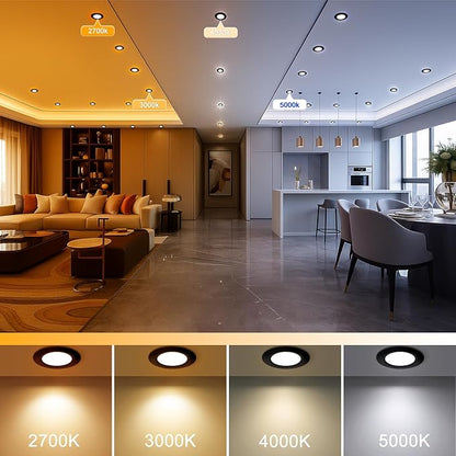 YGS-Tech 2 Inch LED Recessed Lighting, Dimmable Downlight 3W(35W Halogen Equivalent), CRI80, 4000K Natural White Ceiling Light with LED Driver (24 Pack)