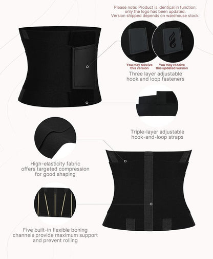 Waist Trainer for Workout | Tummy Control Body Shaper - Adjustable Trimmer Belt for Men & Women