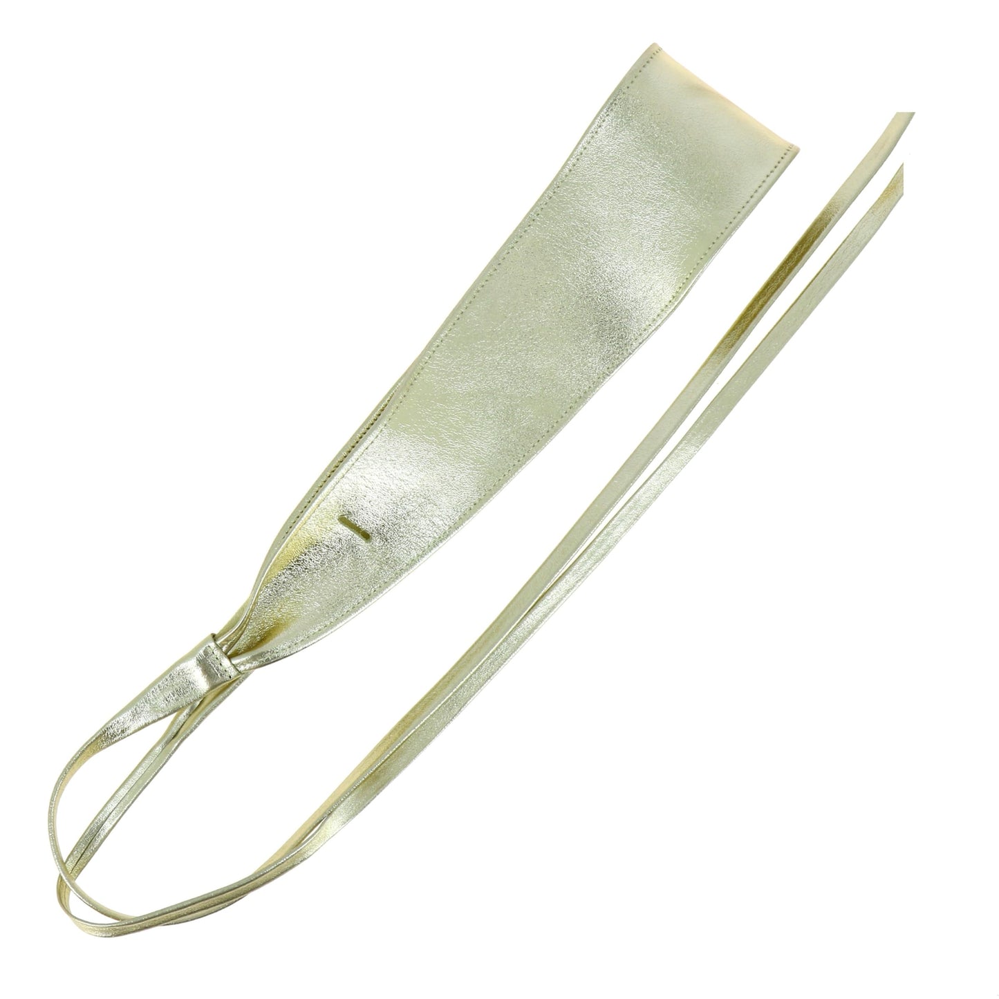 FASHIONGEN - Woman Italian leather Obi belt, CASSIANE - Golden, L-XL