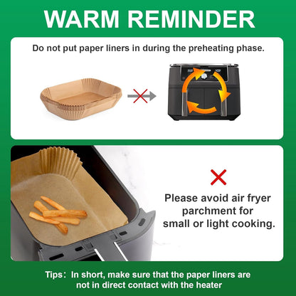 Small Air Fryer Liners Disposable Compatible with COSORI 2.1 Qt Air Fryer, 130 PCS Mini Air Fryer Liners Parchment Paper Baking Sheet for COSORI 2.1 Qt Accessories