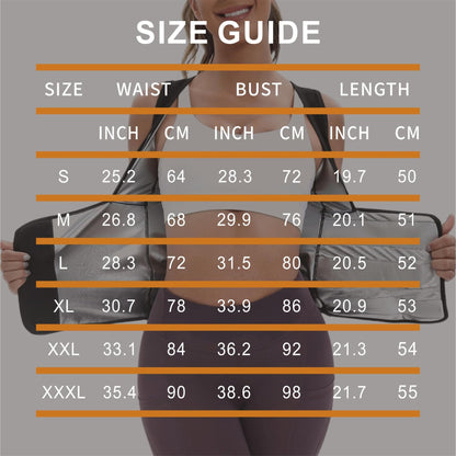 Dokelovy Women's Sauna Vest Waist Trainer - Adjustable Tummy Control Workout Shaper for Belly, Sweat Enhancer for Gym, Yoga