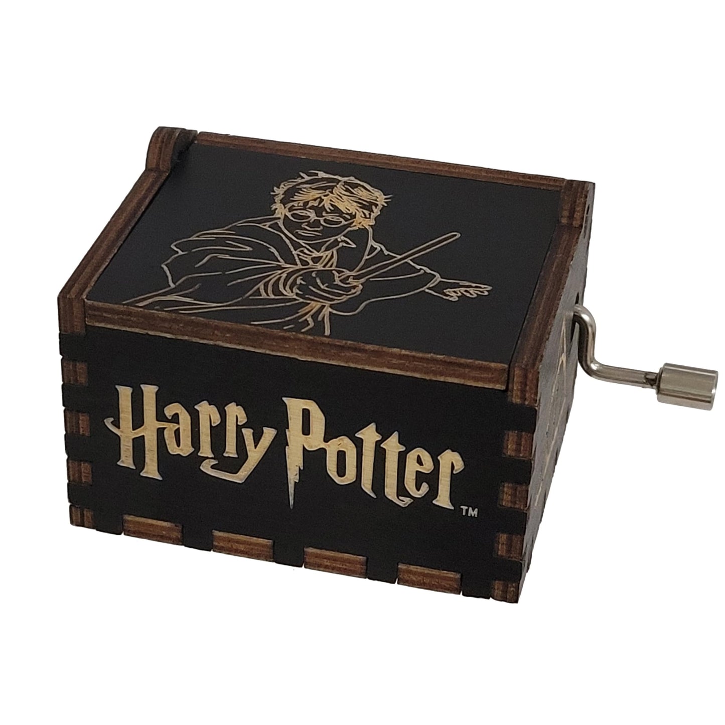 TheLaser'sEdge, Harry Potter Mini Music Box with Hedwig's Theme song, Gifts for Women, Birthday, Christmas (Black)