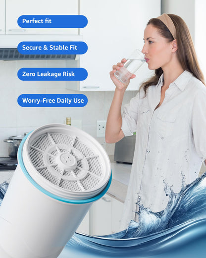 Compatible with Zero Pitcher and Dispenser ZR-001 ZR-004 ZP-006 ZR-017, 0 TDS, Reduce Lead, Mercury, Chlorine and Contaminants by DRINKCLEAR, 4 Pack
