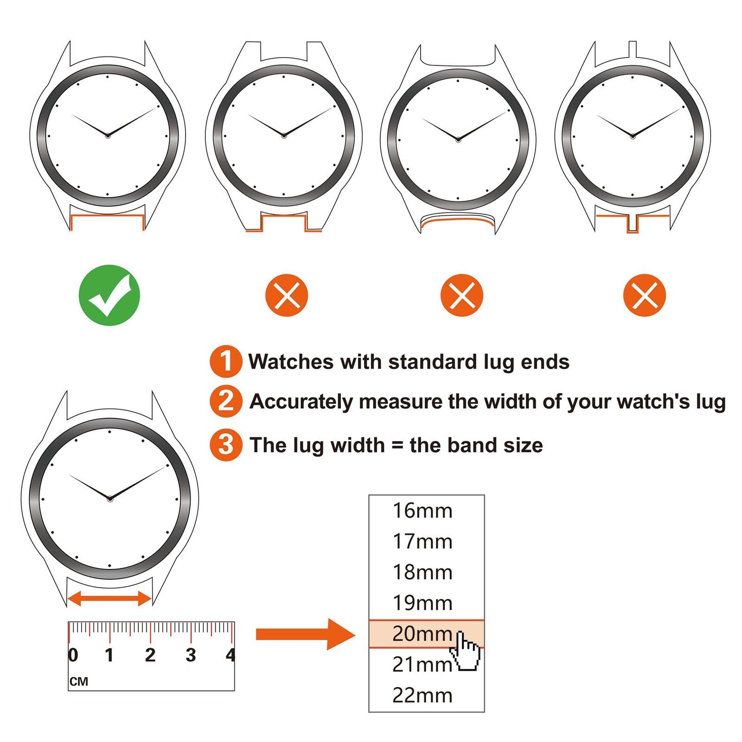 ANNEFIT Quick Release Watch Band 16mm with Black Buckle - Classic Oil Wax Leather Watch Strap (Black)