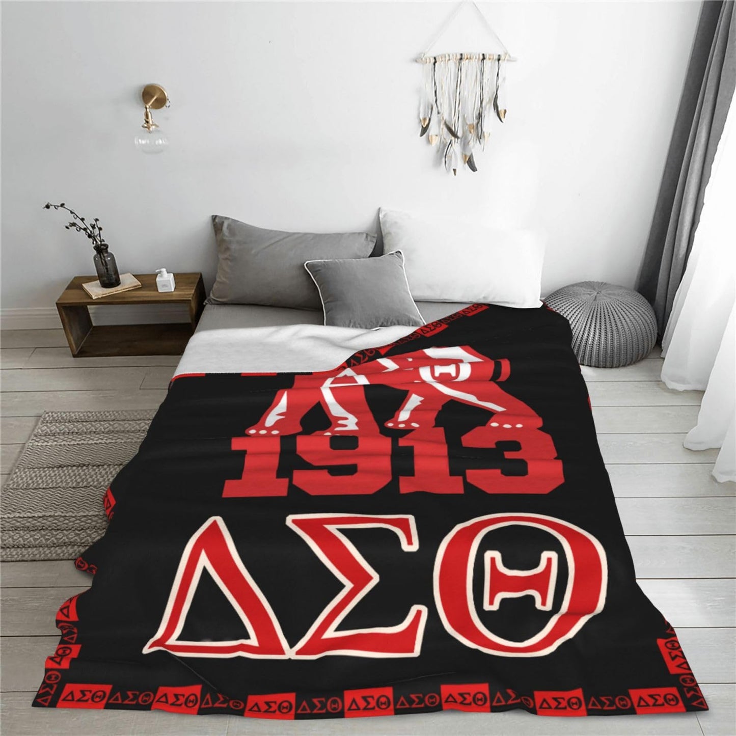 Sorority Gifts Blanket 80"X60",Throws Flannel Lightweight Comfortable Warm Gifts for Women Girls