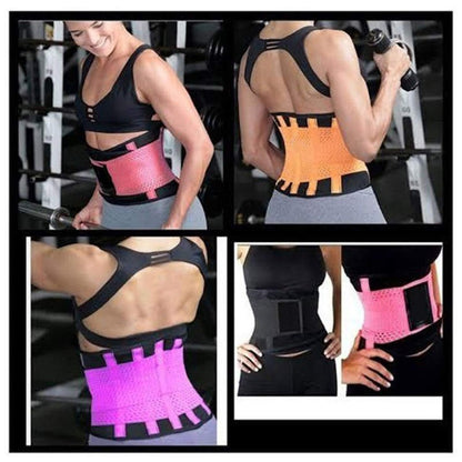 VENUZOR Waist Trainer Belt for Women - Waist Cincher Trimmer - Slimming Body Shaper Belt - Sport Girdle Belt (UP Graded)(Pink,Small)