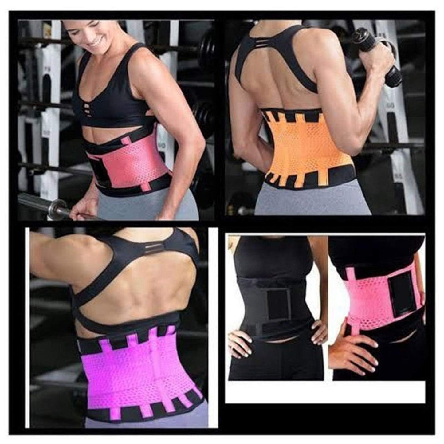 VENUZOR Waist Trainer Belt for Women - Waist Cincher Trimmer - Slimming Body Shaper Belt - Sport Girdle Belt (UP Graded)(Pink,XX-Large)