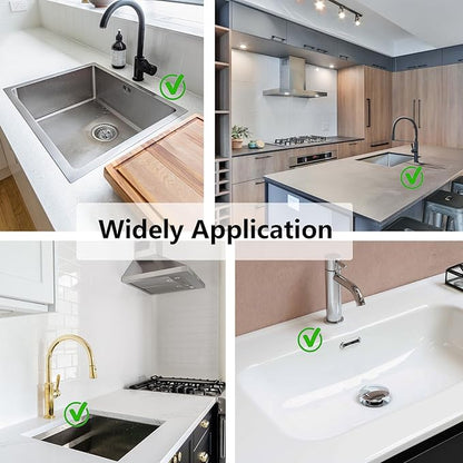 Kitchen Sink Splash Guard Silicone Faucet Handle Drip Catcher Tray Sink