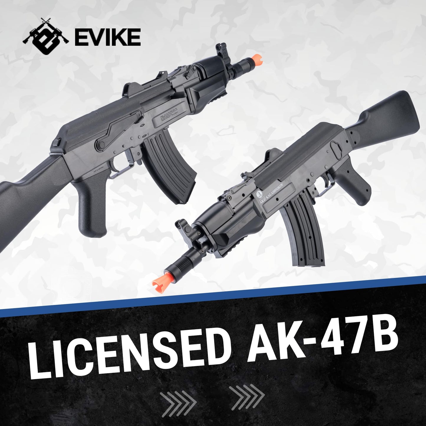 Softair Kalashnikov Licensed AK-47B Spring Airsoft Gun - Lightweight Polymer Airsoft Spring Gun