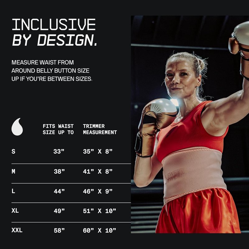 Sweet Sweat Waist Trimmer - Premium Fitness Belt for Enhanced Sweat | 5 Adjustable Sizes for Men & Women