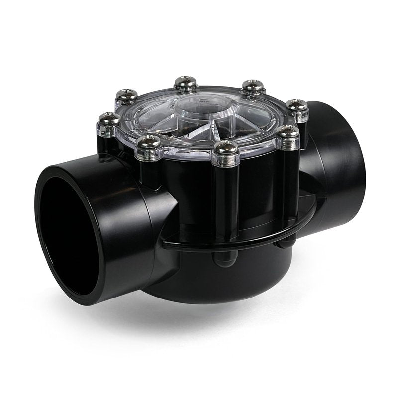 FibroPool 1.5 Inch Pool Check Valve – 5 PSI Spring Loaded, CPVC, Non-Lube PTFE Seats – Inline Backflow Prevention for Pools, Spas, Heaters, Salt & Chemical Systems