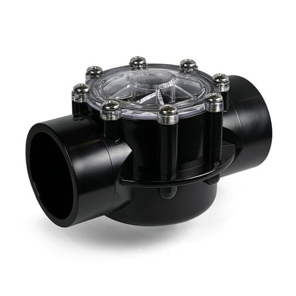 FibroPool 1.5 Inch Pool Check Valve – 5 PSI Spring Loaded, CPVC, Non-Lube PTFE Seats – Inline Backflow Prevention for Pools, Spas, Heaters, Salt & Chemical Systems