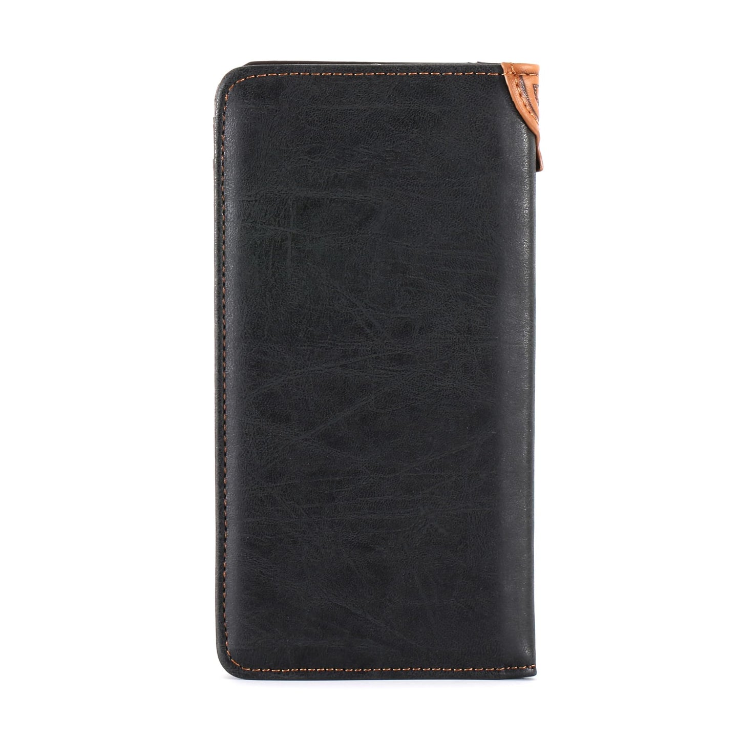 Montana West Western Wallet for Men Long Bifold Wallet with Card Slots RFID Blocking Cowboy Vintage Checkbook Wallet Gift for Men