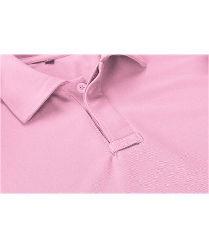 ZITY Mens Polo Shirt Short Sleeve Sports Tactical T-Shirt Athletic Golf Polos Daily Casual Stylish Collared Shirts for Men Pin Large Pink
